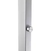Alco LED-Stehleuchte 9080-1 Aluminium mit Metallfuß 60W silber