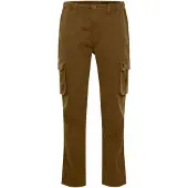 FQ1924 klassische FQHarris Herren Cargohose mit Knopf und Reißverschluss Freizeithose 21900476-ME-180920 Braun