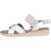 LadyPepp Sandalen in Übergrößen Silber 2TT1061002 Silver große Damenschuhe