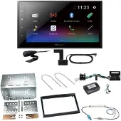 Pioneer DMH-A340DAB DAB+ Bluetooth Einbauset für Citroen C2 C3 Berlingo Jumpy