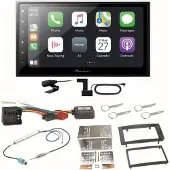 Pioneer SPH-DA250DAB Bluetooth USB Autoradio Einbauset für T5 2003-2015 Multivan