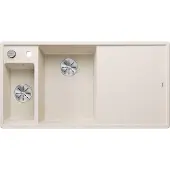 BLANCO Spüle Axia III 6 S 1000 x 510 mm softweiß ohne Multifunktionsschale 527044 1 Spülbecken Mit Tropffläche Becken li