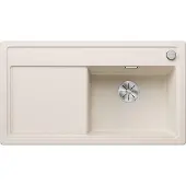 BLANCO Spüle ZENAR 5 S 915 x 510 mm softweiß 527182 1 Spülbecken Mit Tropffläche Becken rechts