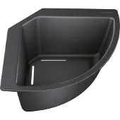 BLANCO 235866 Eck-Schale aus Kunststoff schwarz / Spülenzubehör / Abtropfschale