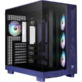Thermaltake CA-11E-00MNWN-00, Midi Tower, PC, Blau, ATX, micro ATX, Mini-ITX, SPCC, Gehärtetes Glas, Gaming