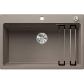 BLANCO Granitspüle "ETAGON 8", beige (tartufo), B:51cm H:23cm T:78cm, Verbundwerkstoff, Küchenspülen, Granitspüle, inklusive 2 Gratis ETAGON-Schienen aus Edelstahl