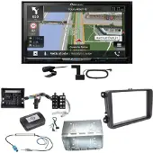 Pioneer AVIC-Z830DAB Navigation USB CD Einbauset für Tiguan Amarok Caddy Jetta