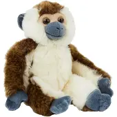 WWF Plüschtier - Affenbaby dunkelbraun (23cm) Kuscheltier Stofftier lebensecht Affe Äffchen