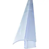 Bagnoxx Spaltdichtung/Türdichtung für Duschkabine im Bad, 8mm Glasstärke, transparentes PVC Profil mit langer Dichtlippe, verstärkte Weichlippe, Duschtürdichtung an Glastür, Abdichtung Dusche