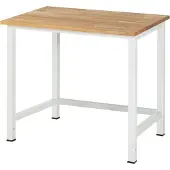 RAU Werktisch Buche-Massiv-Platte BxTxH 1000x800x825 mm