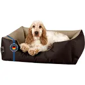 BedDog Hundebett LUPI waschbar,(S) ca. 55x40x17cm,MELANGE (braun/beige)