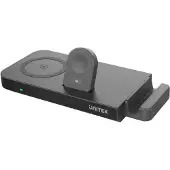 UNITEK MagMighty Combo 5, Drinnen, USB, Kabelloses Aufladen, Schwarz