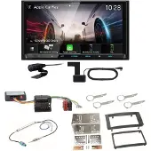 Kenwood DMX8021DABS Android Auto CarPlay Bluetooth Einbauset für Touareg 7L