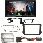 Kenwood DMX8021DABS Android Auto Einbauset für Skoda Fabia Roomster Praktik