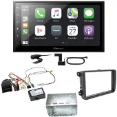 Pioneer SPH-DA250DAB Bluetooth DAB+ USB Einbauset für Tiguan Amarok Caddy Jetta