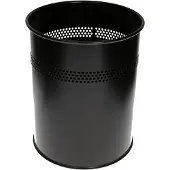 Durable Papierkorb 15L rund schwarz