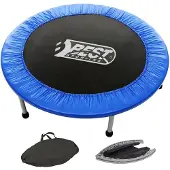 Best Sporting Fitness-Trampolin Indoor faltbar mit Tasche, blau-schwarz