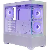 Cooler Master Elite 690 Wood, Midi Tower, PC, Weiß, ATX, ITX, micro ATX, Stahl, Gehärtetes Glas, Holz, Gaming