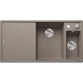 BLANCO Granitspüle "AXIA III 6 S" aus SILGRANIT, mit Glasschneidebrett und Edelstahlschale