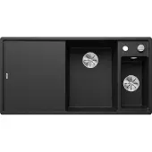 BLANCO Spüle AXIA III 6 S 1000 x 510 mm schwarz ohne Multifunktionsschale 525851 1 Spülbecken Becken rechts Mit Restebecken Mit Tropffläche