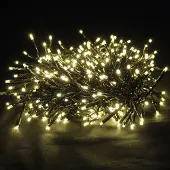 Lex warmweiße 384LED 14m Cracker Lichterkette Büschelkette Weihnachten