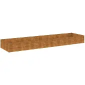 vidaXL Hochbeet 387x100x36 cm Cortenstahl