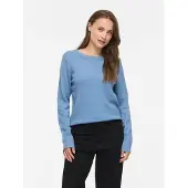Vila Rundhalspullover "VIRIL O-NECK L/S KNIT TOP - NOOS" Viskosemischung, regular fit