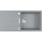 Franke Maris Centro Einbauspüle Fragranitspüle CNG 611-100 Steingrau Drehknopf Edelstahl ab 60 cm 114.0682.504 - inkl.