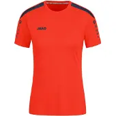 Jako Damen Trikot Power (Kurzarm), Flame/Marine, 38