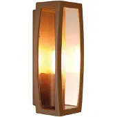 SLV 230657 MERIDIAN BOX, Outdoor Wandleuchte, TC-(D,H,T,Q)SE, rost, max. 25 W, klarer Kunststoff
