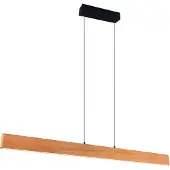 TRIO Lighting Hängelampe Edgewood, dimmbar, Holz hell, für Wohn- / Esszimmer, Holz, Pendelleuchte