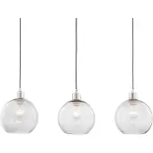 Home24 Pendelleuchte - Eisen / Glas - 3-flammig