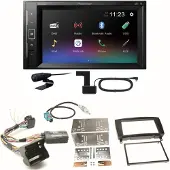Pioneer DMH-A240DAB DAB+ Bluetooth Einbauset für Mercedes CLK W209 Facelift