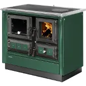 Justus | Küchenofen | Rustico-90 2.0 | 7 kW | Grün, links