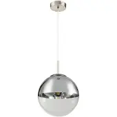 Globo Lighting LED Hängelampe, Glaskugel, chrom, klar, 25 cm