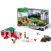 Bburago 18-31681 - Farmland Hühnerstall inkl. Fendt 1050 Vario Traktor (17 Teile)
