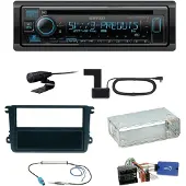 Kenwood KDC-BT950DAB Bluetooth DAB Einbauset für EOS Polo Caddy Amarok Scirocco
