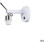 SLV 1003035 FENDA E27 Wandaufbauleuchte weiß ohne Schirm