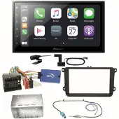 Pioneer SPH-DA250DAB Bluetooth Digitalradio Einbauset für Beetle Jetta Sharan T5