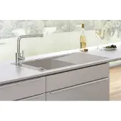 Villeroy & Boch Keramikspüle 67902FKG, Timeline 60 flat Flächenbündige Spüle - inkl.