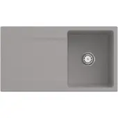 Villeroy & Boch Keramikspüle 33351FKD, Siluet 50 flat Flächenbündige Spüle - inkl.