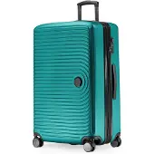 Hauptstadtkoffer Mitte - Großer Koffer mit 4 Doppel-Rollen XL Reisekoffer mit Erweiterung, stabiler Trolley Hartschalenkoffer TSA, 130 L,Türkis