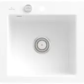 Villeroy & Boch Keramikspüle 33152FKG, Subway 50 S flat Flächenbündige Spüle - inkl.