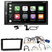 Pioneer AVH-Z5200DAB CarPlay Android Auto Einbauset für Toyota Hilux 2016-2019