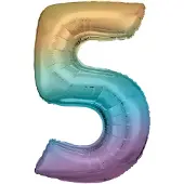 Amscan Folienballon Rainbow Zahl