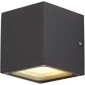 SLV SITRA CUBE Wandleuchte, würfelförmig, anthrazit, GX53, max. 9W