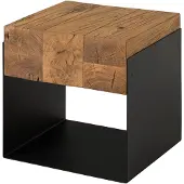 MASSIVMOEBEL24.DE MASSIVMOEBEL24 Couchtisch Eiche 40x35x40 natur geölt LOUNGE COLLECTION #05
