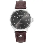 Bruno Söhnle 17-12203-821 Herren-Armbanduhr, Edelstahl-Gehäuse, Leder-Armband