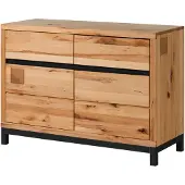 MASSIVMOEBEL24.DE MASSIVMOEBEL24 Sideboard Kernbuche 120x45x85 natur geölt VILLANDERS #111