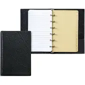 Brunnen Ringbuch A7 Kunstleder 6 Ringe 10mm incl. Einlage schwarz
